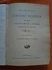 kniha Červený bedrník Díl IV. - Eldorado, Alois Neubert 1925