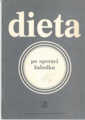 kniha Dieta po operaci žaludku, Avicenum 1983