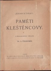 kniha Paměti kleštěncovy, Máj 1925