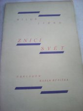 kniha Znící svět básně [z let 1920-1921], Karel Beníško 1922