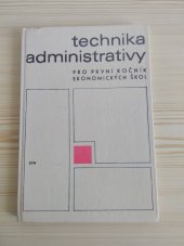 kniha Technika administrativy, SPN 1980