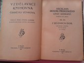 kniha Z různých dob Pořadí šesté historické povídky., F. Topič 1912