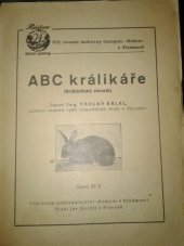 kniha ABC králikáře (Králikářský slovník), Domov 1940