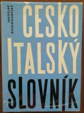 kniha Česko-italský slovník, Státní pedagogické nakladatelství 1969