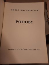 kniha Podoby , Spolek výtvarných umělců Mánes 1934