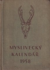 kniha Myslivecký kalendář, SZN 1958