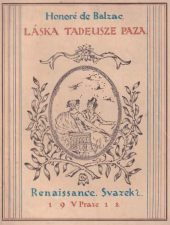 kniha Láska Tadeusze Paza, Kroužek přátel české knihy 1918