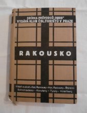 kniha Průvodce Rakouskem, Orbis 1937