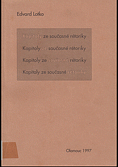 kniha Kapitoly ze současné rétoriky, Vydavatelství Univerzity Palackého 1997