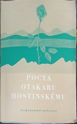 kniha Pocta Otakaru Hostinskému Sborník z vědeckého sympozia v Brně (10.-11. března 1980), Česká hudební společnost 1982