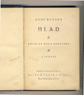 kniha Hlad, Hejda a Tuček 1917