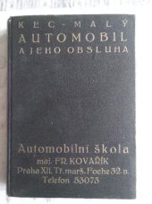 kniha Automobil a jeho obsluha populárně psaná příručka pro automobilisty, řidiče automobilů a příznivce automobilismu, Eduard Weinfurter 1929