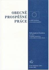 kniha Obecně prospěšné práce a další instituty restorativní justice, Český helsinský výbor 2003