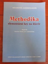 kniha Methodika elementární hry na klavír Doplněk Klavírní školy pro začátečníky, SNKLHU  1957