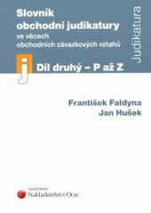 kniha Slovník obchodní judikatury ve věcech obchodních závazkových vztahů, Orac 2003