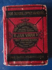 kniha Nový kapesní slovník anglicko-český a česko-anglický = 1. díl, Anglicko-český New Pocket-Dictionary of the English and Bohemian languages., Jindřich Lorenz 1912