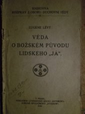 kniha Věda o božském původu lidského "Já", Literární kruh Antroposofické spol. Studium 1919