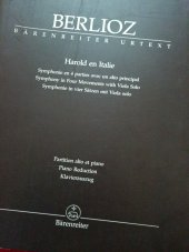 kniha Harold en Italie Symfonie ve čtyřech částech s violovým sólem , Bärenreiter 2012