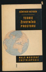 kniha Teorie životního prostoru, Orbis 1960