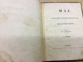 kniha Máj báseň romantická od Karla Hynka Máchy, I.L. Kober 1872