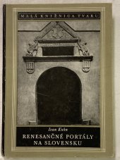 kniha Renesančné portály na Slovensku, Tvar 1954
