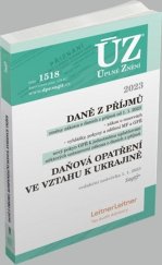 kniha ÚZ 1518 Daně z příjmů, Sagit 2023