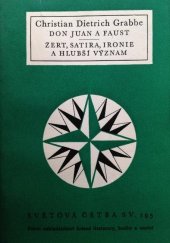kniha Don Juan a Faust Žert, satira, ironie a hlubší význam, SNKLHU  1958