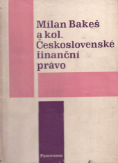 kniha Československé finanční právo, Ústav státní správy 1987