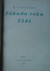 kniha Záhada roku 2345, Alois Hynek 1946