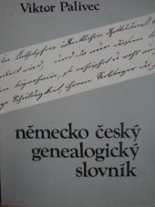 kniha Německo český genealogický slovník, KGHO Ostrava 1984