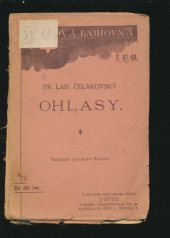 kniha Ohlasy Ohlas písní ruských - Ohlas písní českých, J. Otto 1922