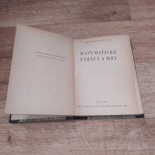 kniha Matematické zábavy a hry, Československá akademie věd 1953