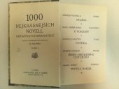 kniha 1000 nejkrásnějších novell 1000 světových spisovatelů. Sv.9, Jos. R. Vilímek 1914