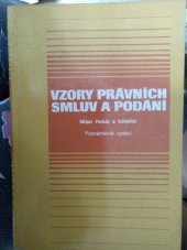 kniha Vzory právních smluv a podání pro občany, Linde 1992