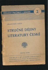 kniha Stručné dějiny literatury české, Komenium 1946