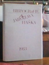 kniha Bibliografie Jaroslava Haška soupis jeho díla a literatury o něm, Panorama 1983