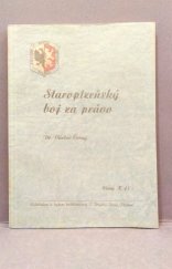 kniha Staroplzeňský boj za právo, E. Brejcha 1941