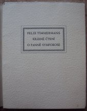 kniha Krásné čtení o panně Symforose, Lidové závody tiskařské a nakladatelské 1929
