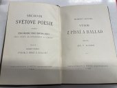 kniha Výbor z písní a ballad, J. Otto 1892