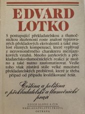 kniha Čeština a polština v překladatelské a tlumočnické praxi, Profil 1986