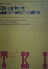 kniha Základy teorie elektronových spekter absorpční a luminiscenční spektra organických sloučenin v ultrafialové a viditelné oblasti světla, SNTL 1983