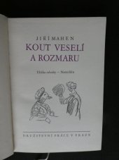 kniha Kout veselí a rozmaru, Družstevní práce 1930