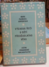 kniha Výchova řeči u dětí předškolního věku, SPN 1961