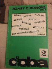 kniha Hlasy z domova 1975 2 , Index 1976