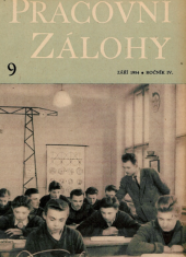 kniha Pracovní zálohy časopis pro výchovu pracujícího dorostu, Ministerstvo pracovních sil 1954