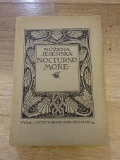 kniha Nocturno moře román, J. Otto 1910