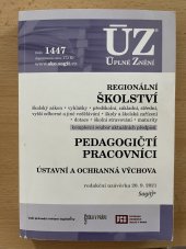 kniha Úplné Znění Regionální školství Pedagogičtí pracovníci, Sagit 2021