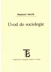 kniha Úvod do sociologie, Karolinum  2002
