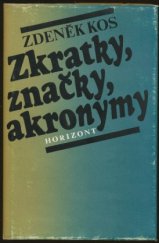kniha Zkratky, značky, akronymy, Horizont 1983