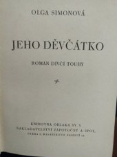 kniha Jeho děvčátko román dívčí touhy, Zápotočný a spol. 1937